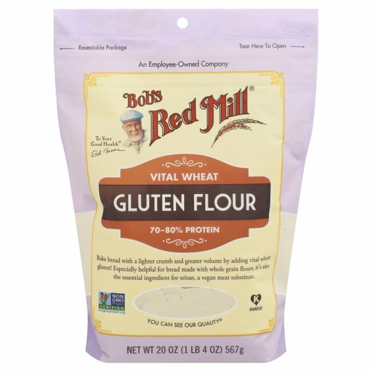 Calories in Bob's Red Mill Gluten Flour, Vital Wheat