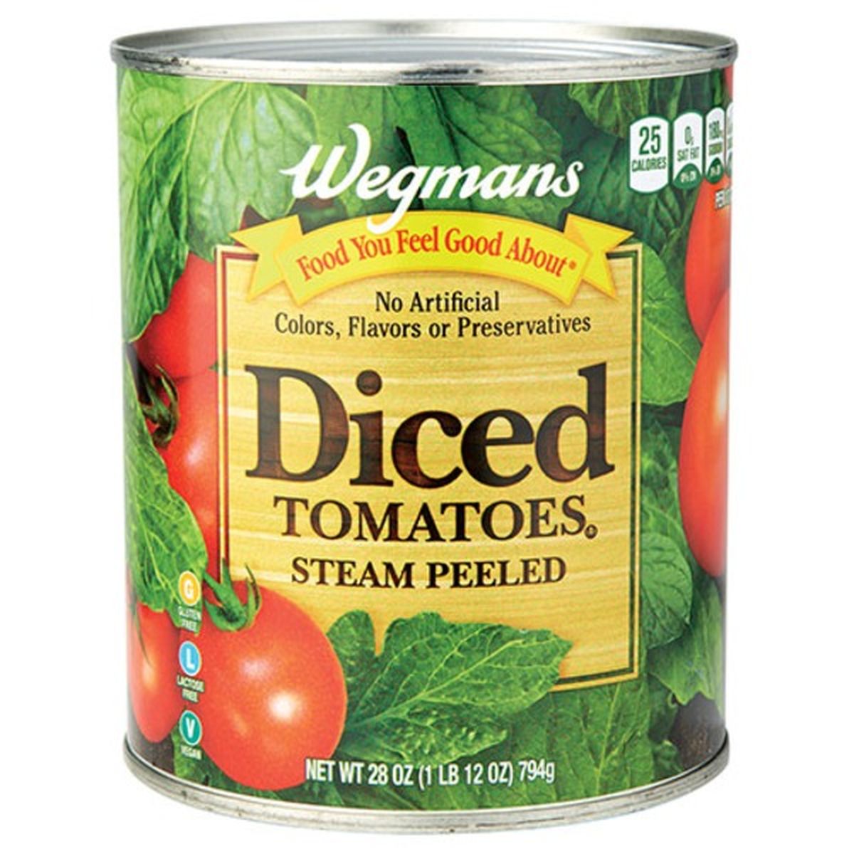 Calories in Wegmans Diced Tomatoes