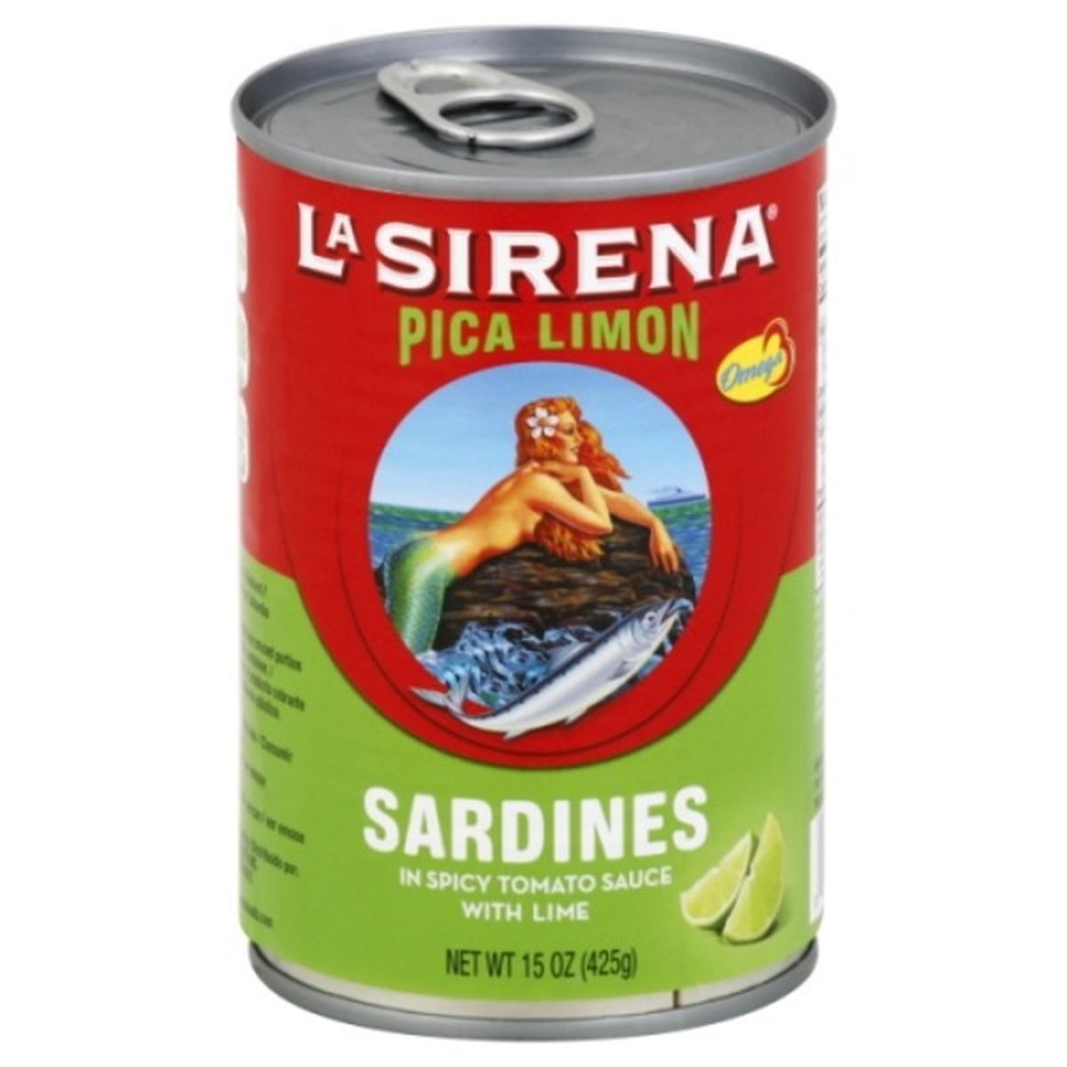 Calories in La Sirena Pica Limon Sardines, in Spicy Tomato Sauce with Lime