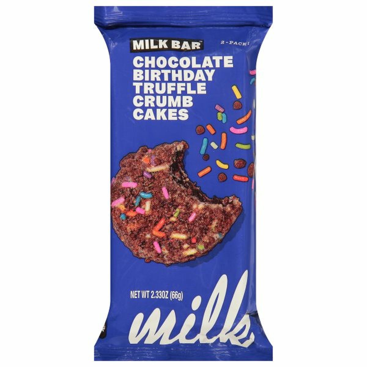Calories in Milk Bar Crumb Cakes, Chocolate Birthday Truffle, 2-Pack