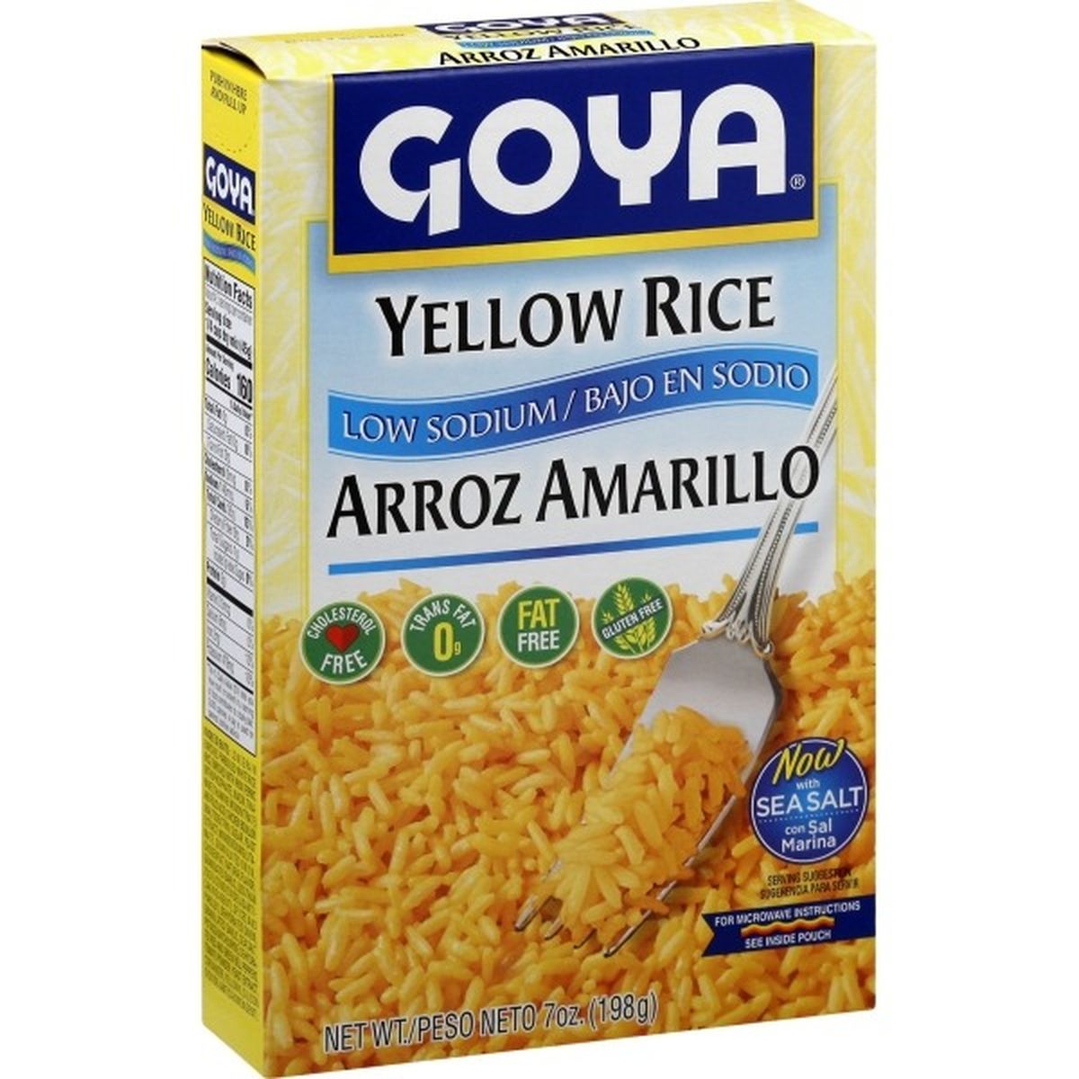 Calories in Goya Yellow Rice,  Low Sodium, Arroz Amarillo