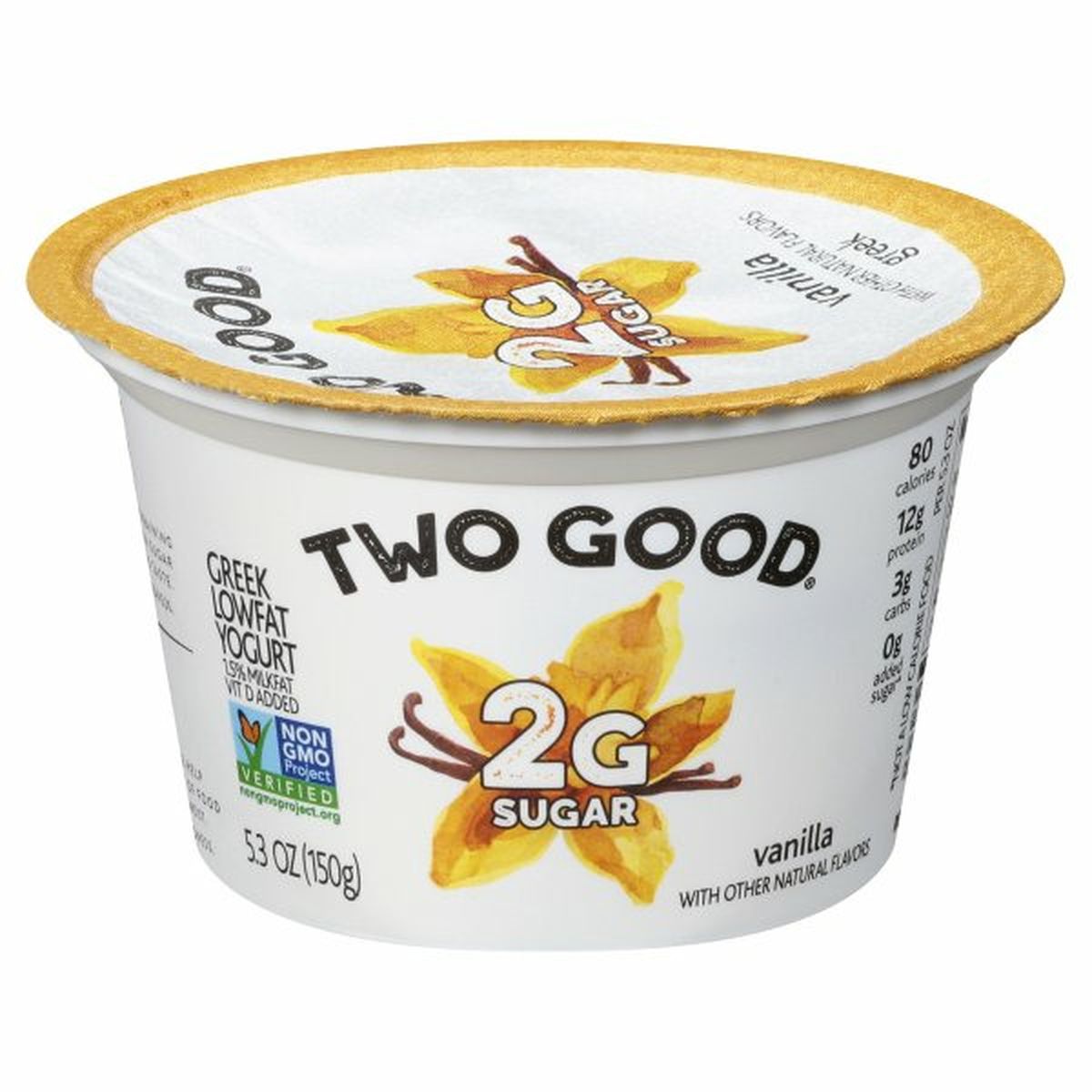 Calories in Two Good Yogurt, Greek, Lowfat, Vanilla