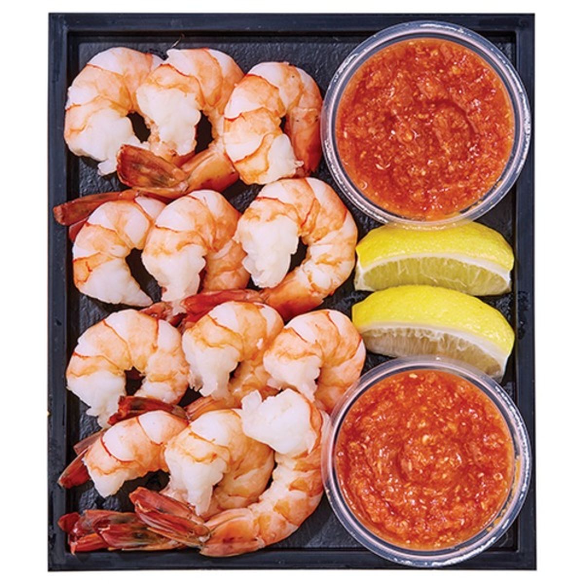Calories in Wegmans Organic Shrimp Cocktail Tray, Fresh Cooked, 12 Count