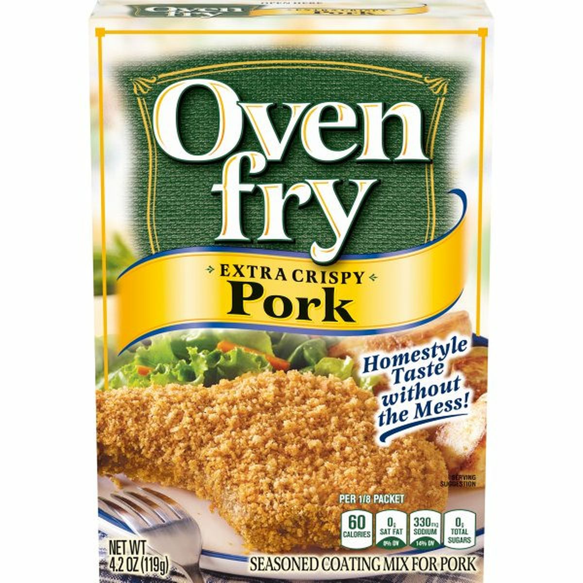 Calories in Oven Fry Extra Crispy Seasoned Coating for Pork