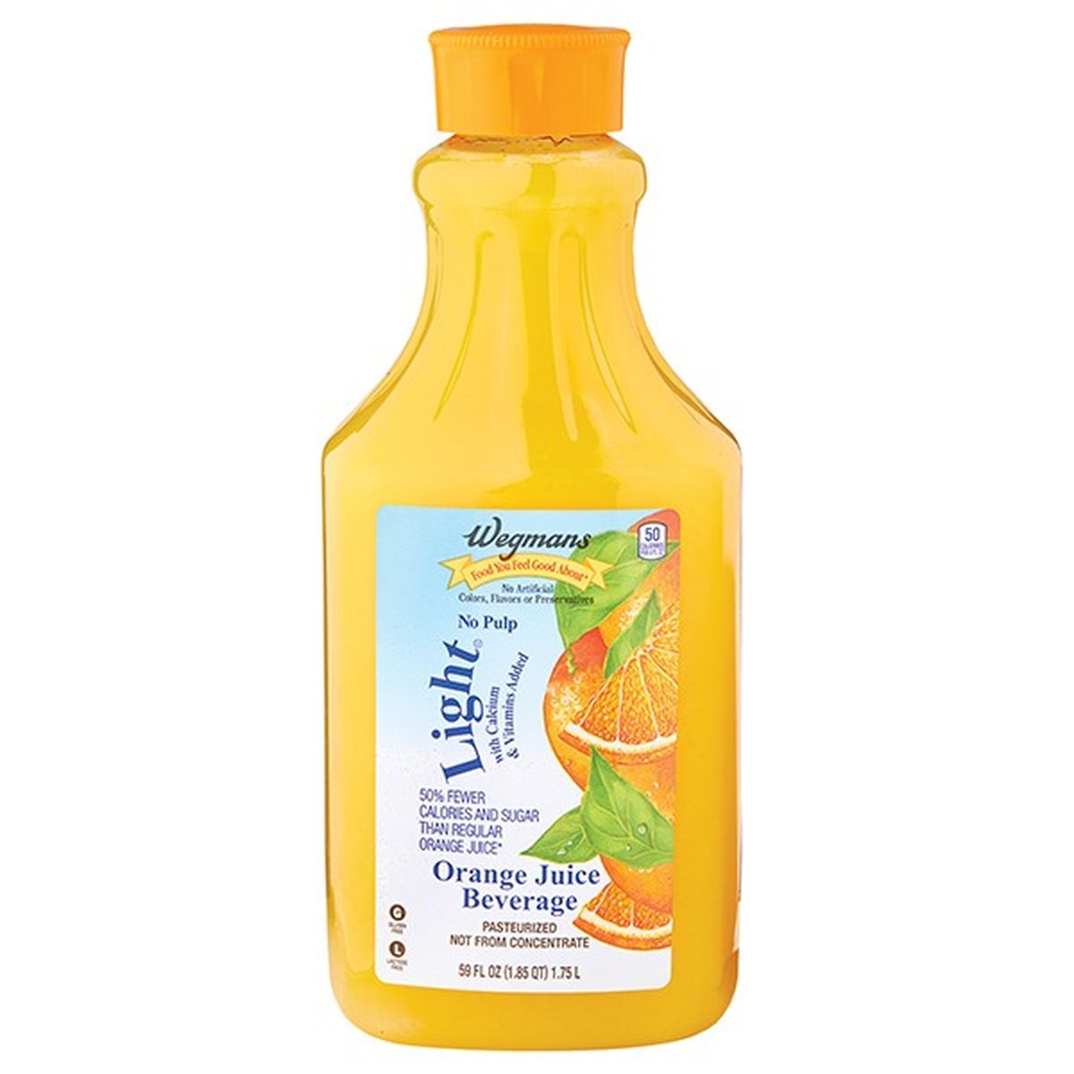 Calories in Wegmans Orange Juice, Light, with Calcium & Vitamins, Not from Concentrate