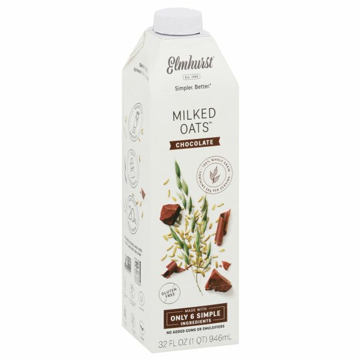 Calories in Elmhurst Milked Oats, Chocolate
