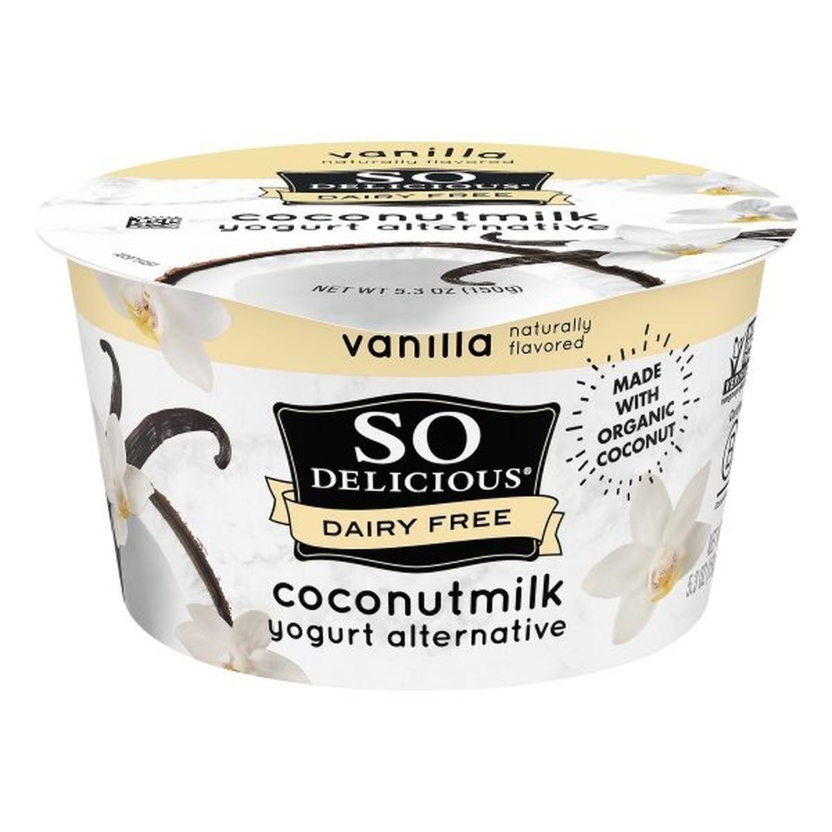 Calories in So Delicious Yogurt Alternative, Coconutmilk, Vanilla