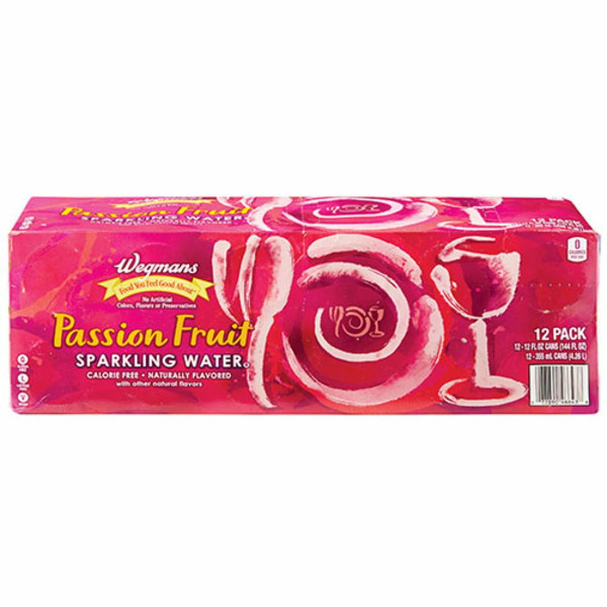 Calories in Wegmans Sparkling Water Passion Fruit, 12 Pack
