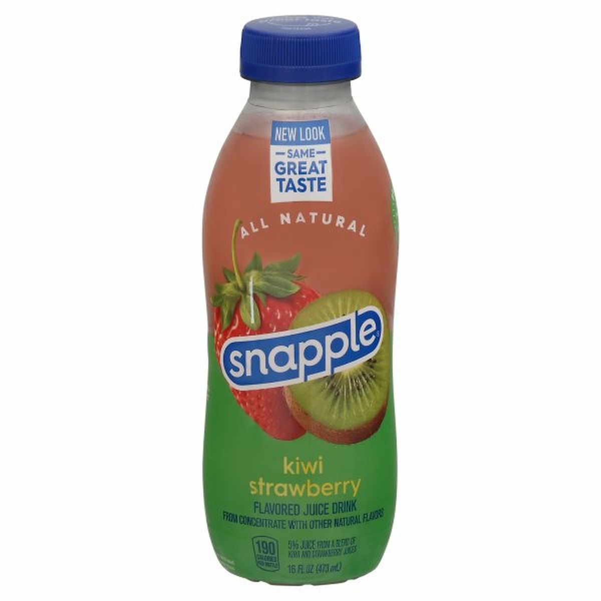 Calories in Snapple Kiwi Strawberry Juice Drink, Kiwi Strawberry