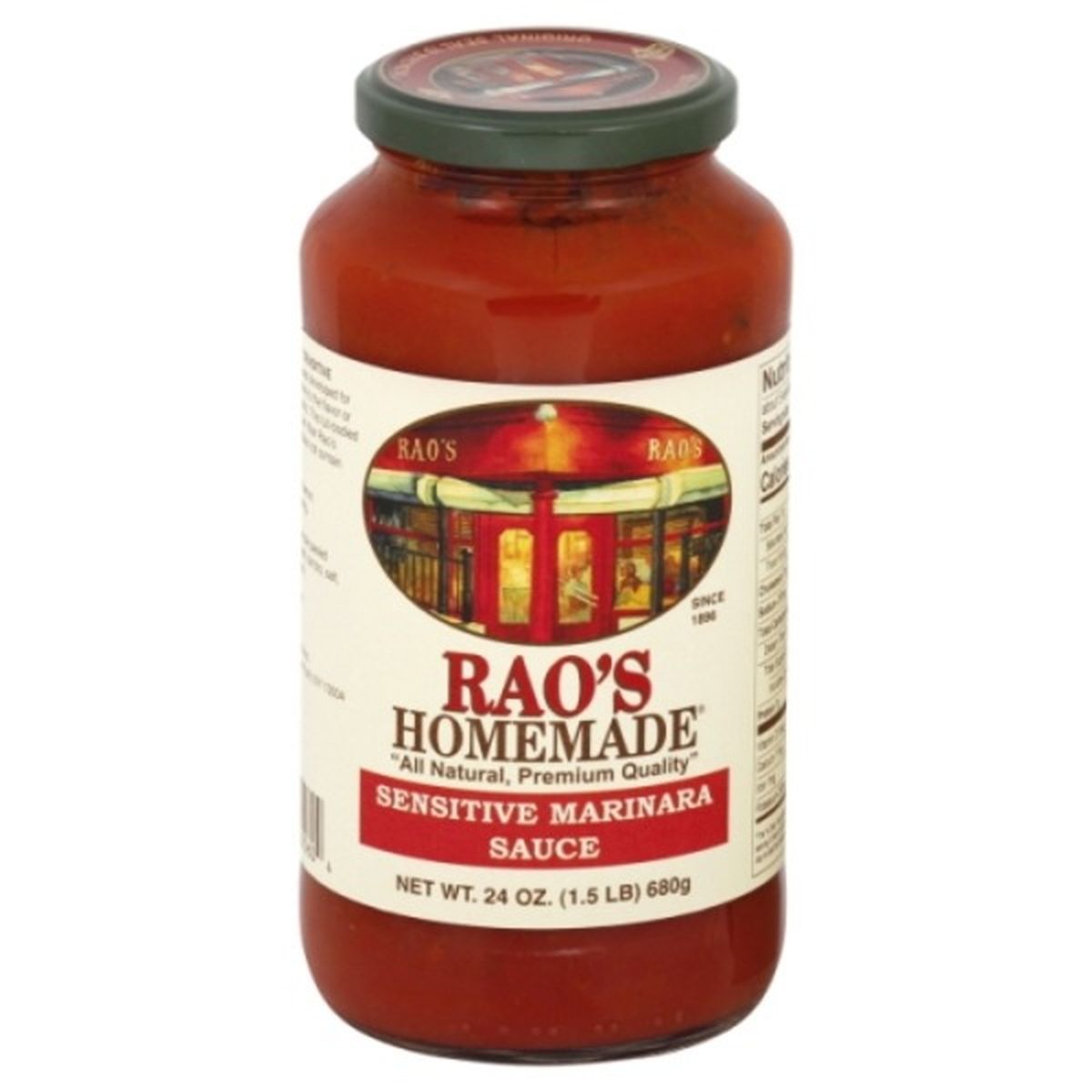 Calories in Rao's Homemade Homemade Marinara Sauce, Sensitive