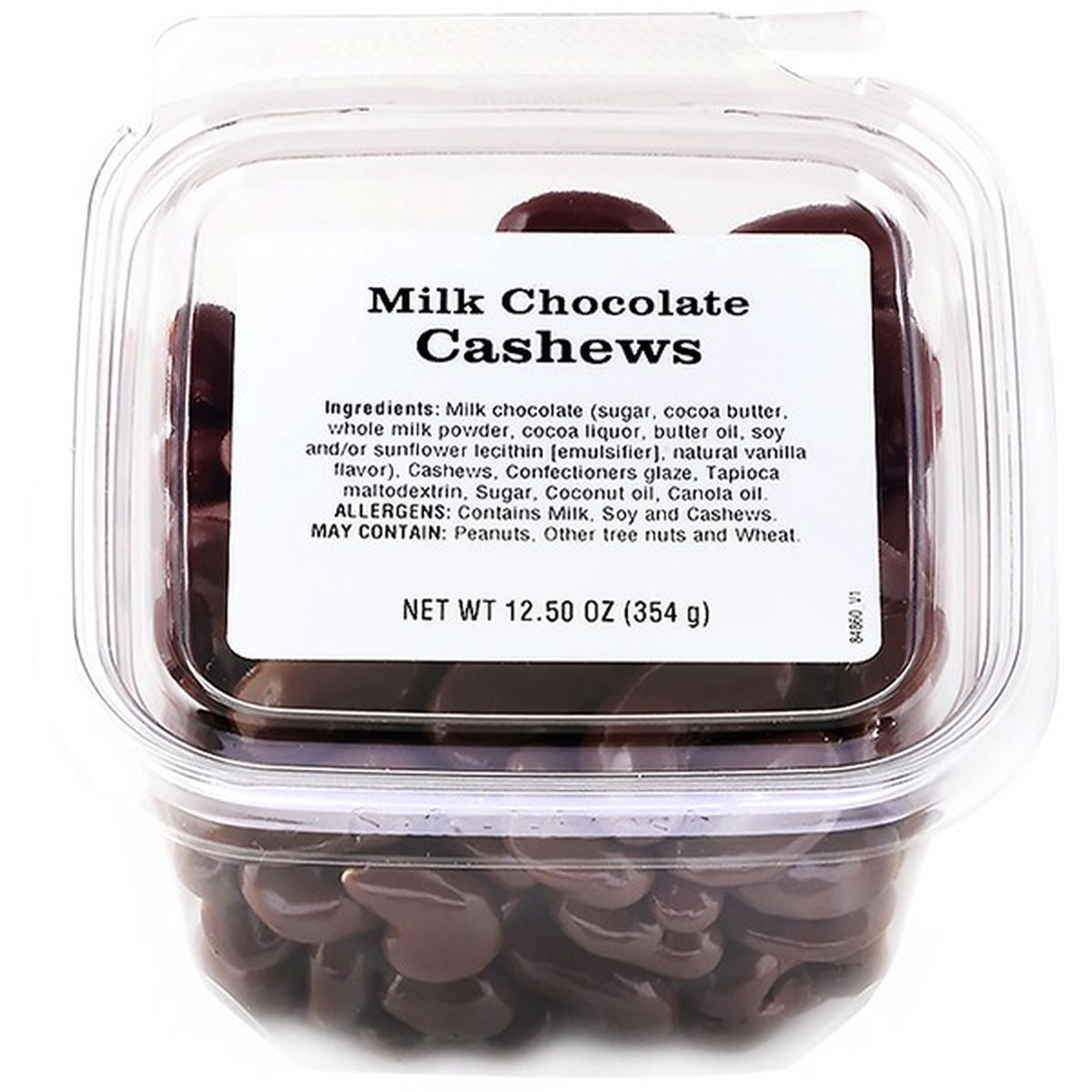 Calories in Johnvince Foods Milk Chocolate Cashews Tub