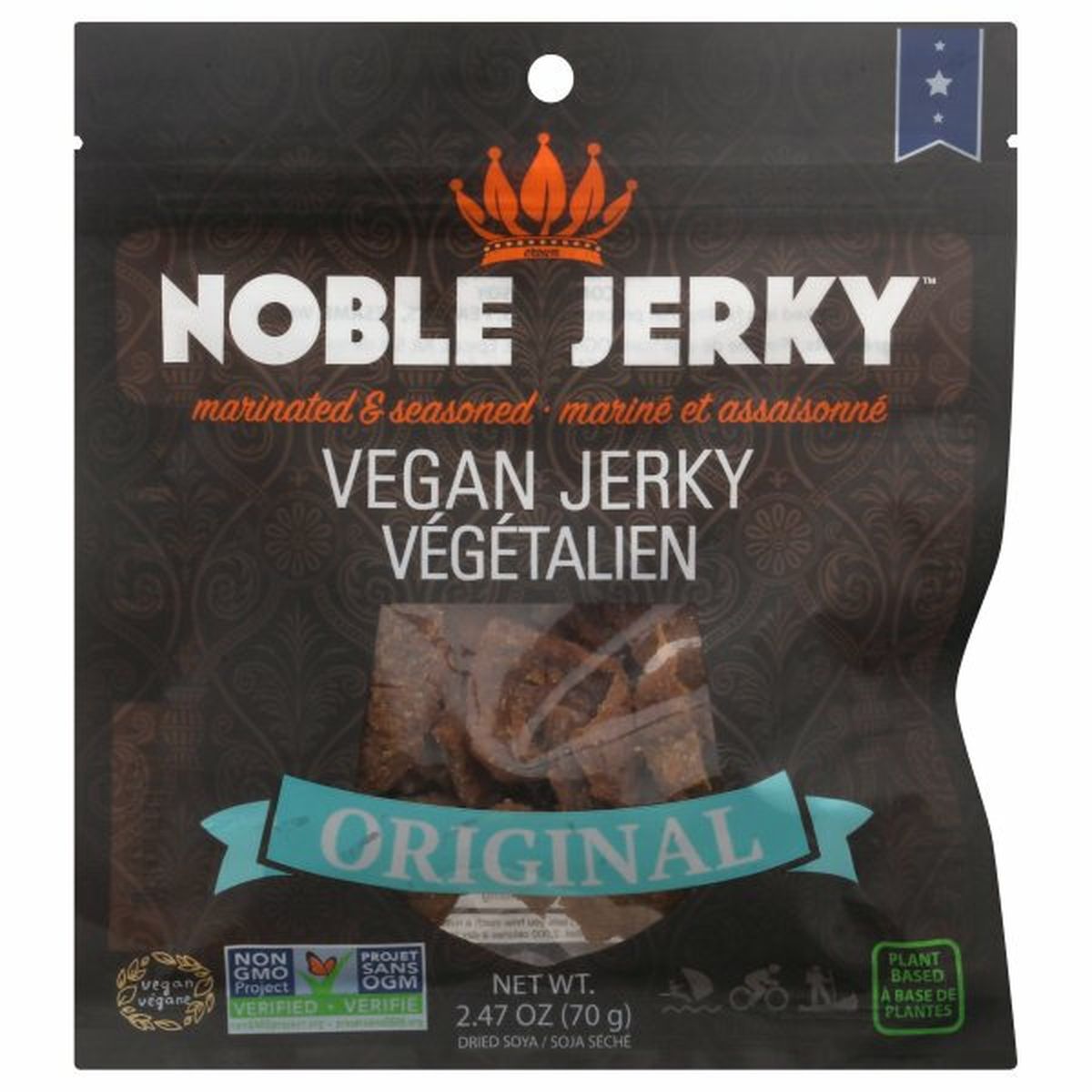 Calories in Noble Jerky Jerky, Vegan, Original