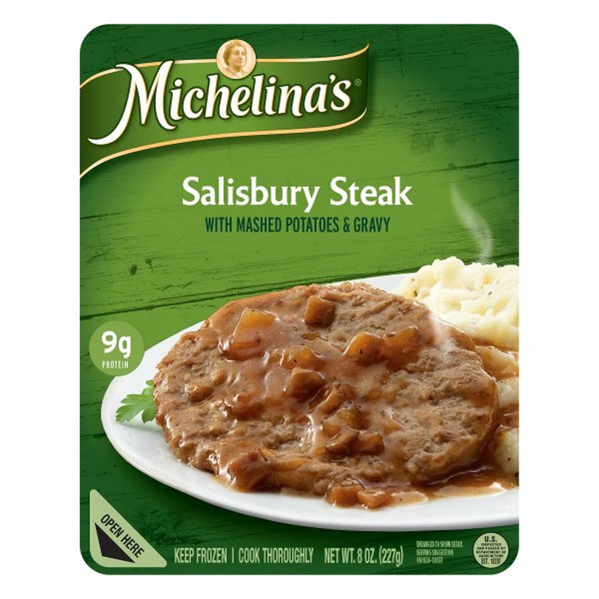 Calories in Michelina's Salisbury Steak with Mashed Potatoes & Gravy