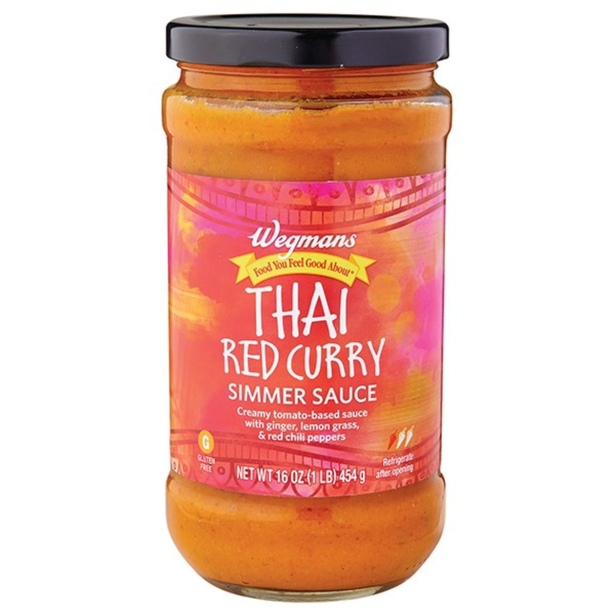 Calories in Wegmans Thai Red Curry Simmer Sauce