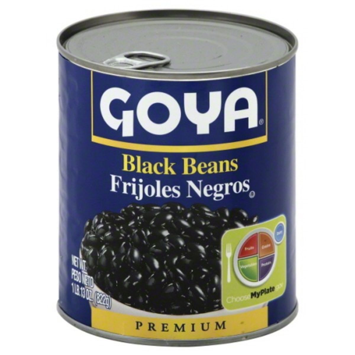 Calories in Goya Black Beans, Premium