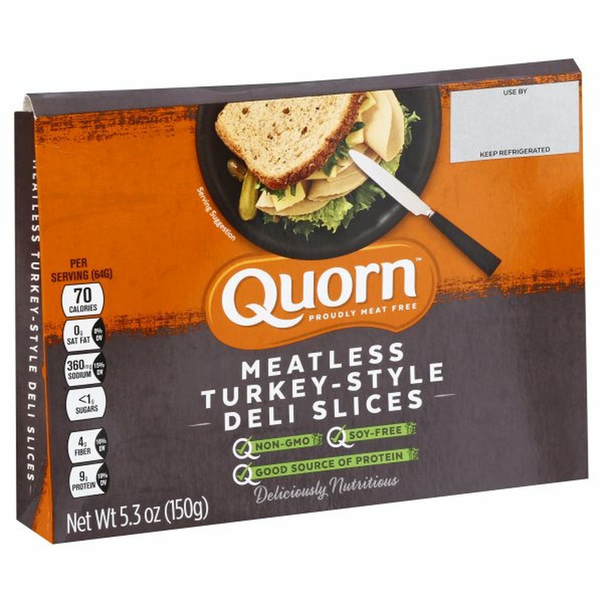 Calories in Quorn Deli Slices, Turkey - Style, Meatless
