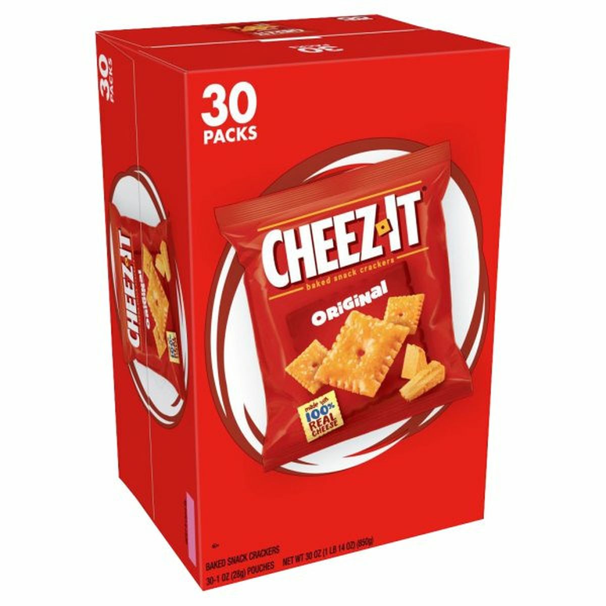 Calories in Cheez-It Crackers Baked Snack Cheese Crackers, Original, Single Serve