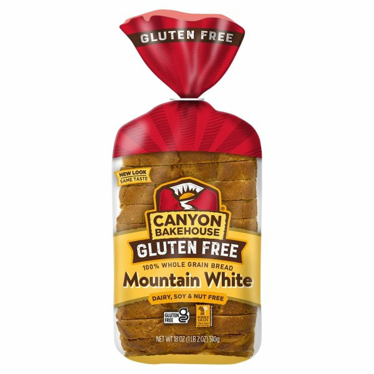Calories in Canyon Bakehouse Bread, Gluten Free, Mountain White