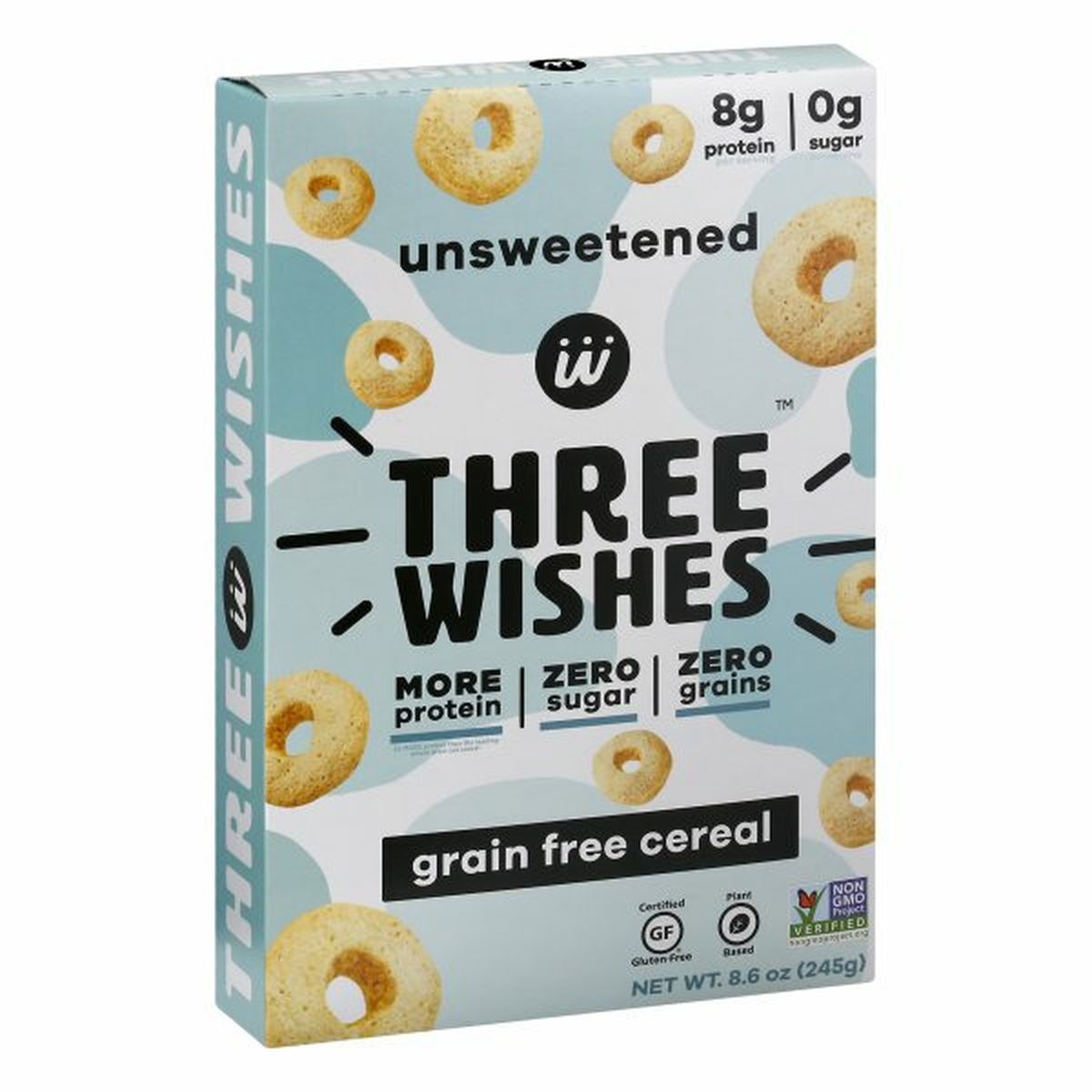 Calories in Three Wishes Cereal Cereal, Grain Free, Unsweetened