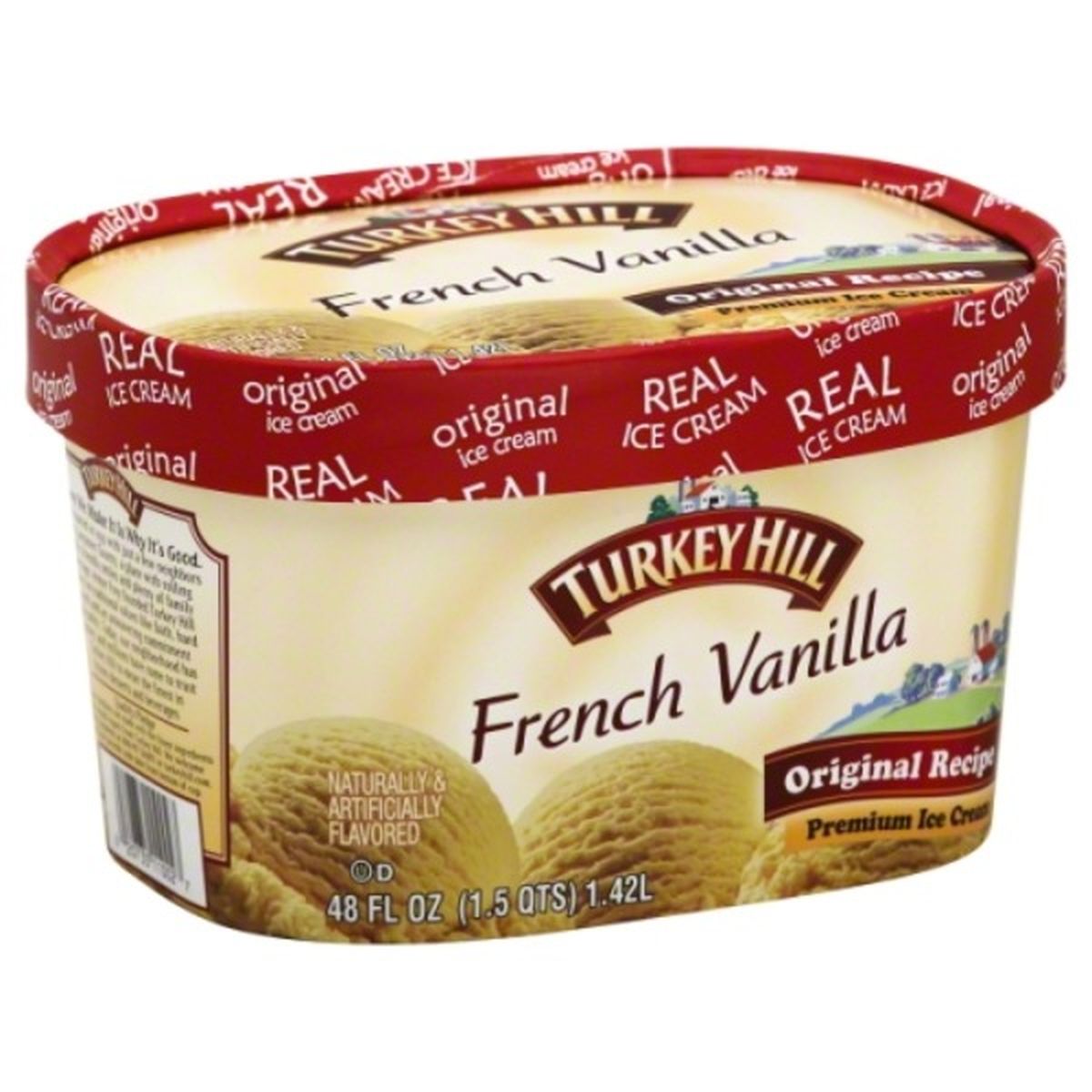 Calories in Turkey Hill Ice Cream, Premium, French Vanilla