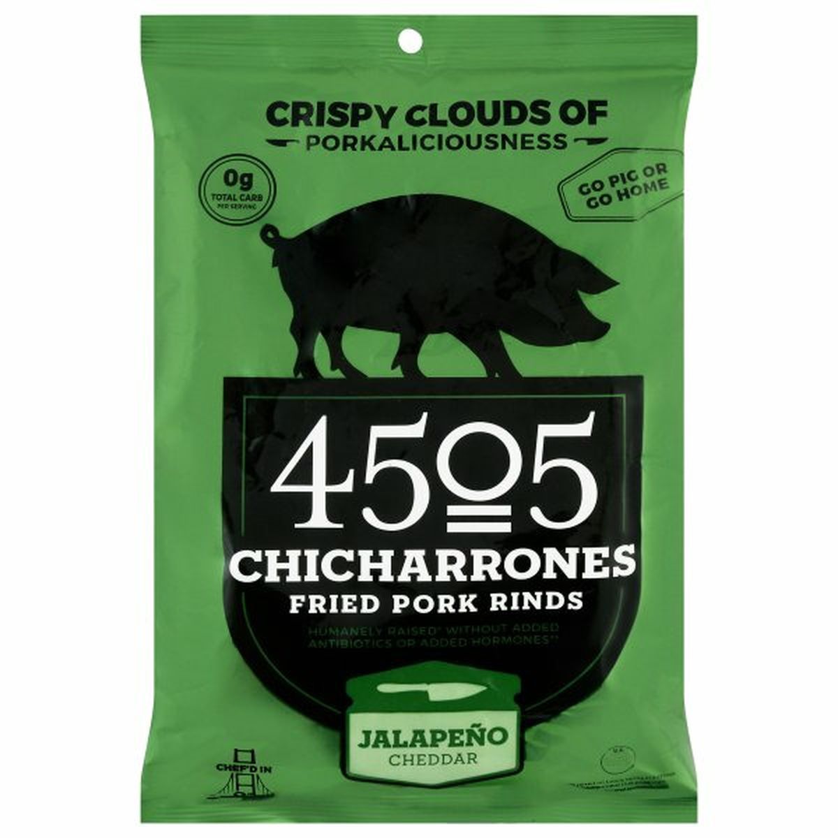 Calories in 4505 Fried Pork Rinds, Jalapeno Cheddar, Chicharrones