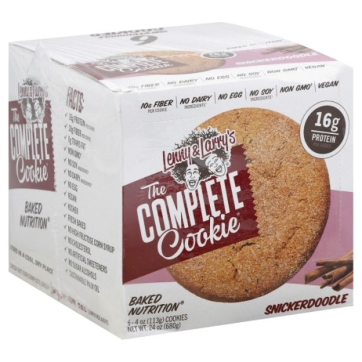 Calories in Lenny & Larry's Cookie, The Complete, Snickerdoodle