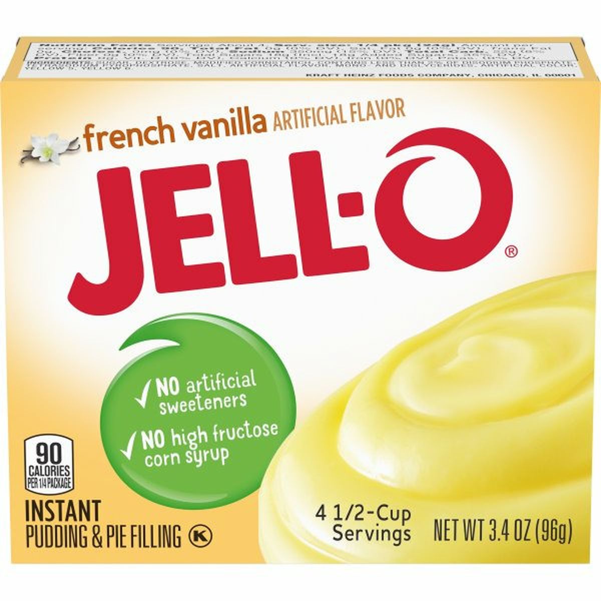 Calories in Jell-O French Vanilla Instant Pudding & Pie Filling