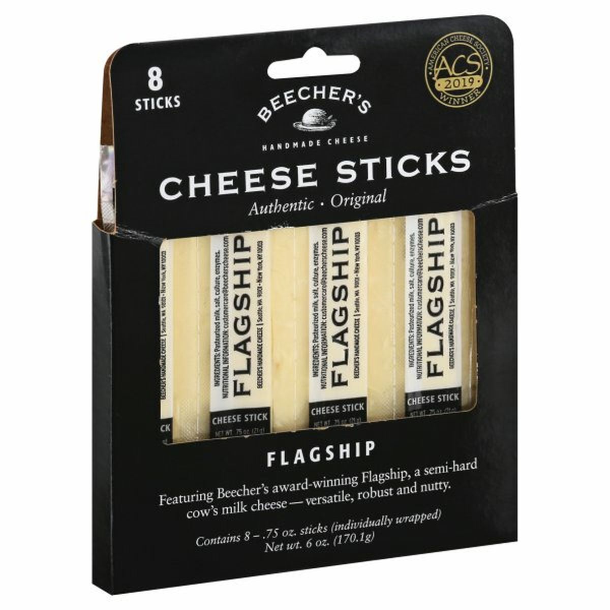 Calories in Beecher's Cheese Sticks, Flagship