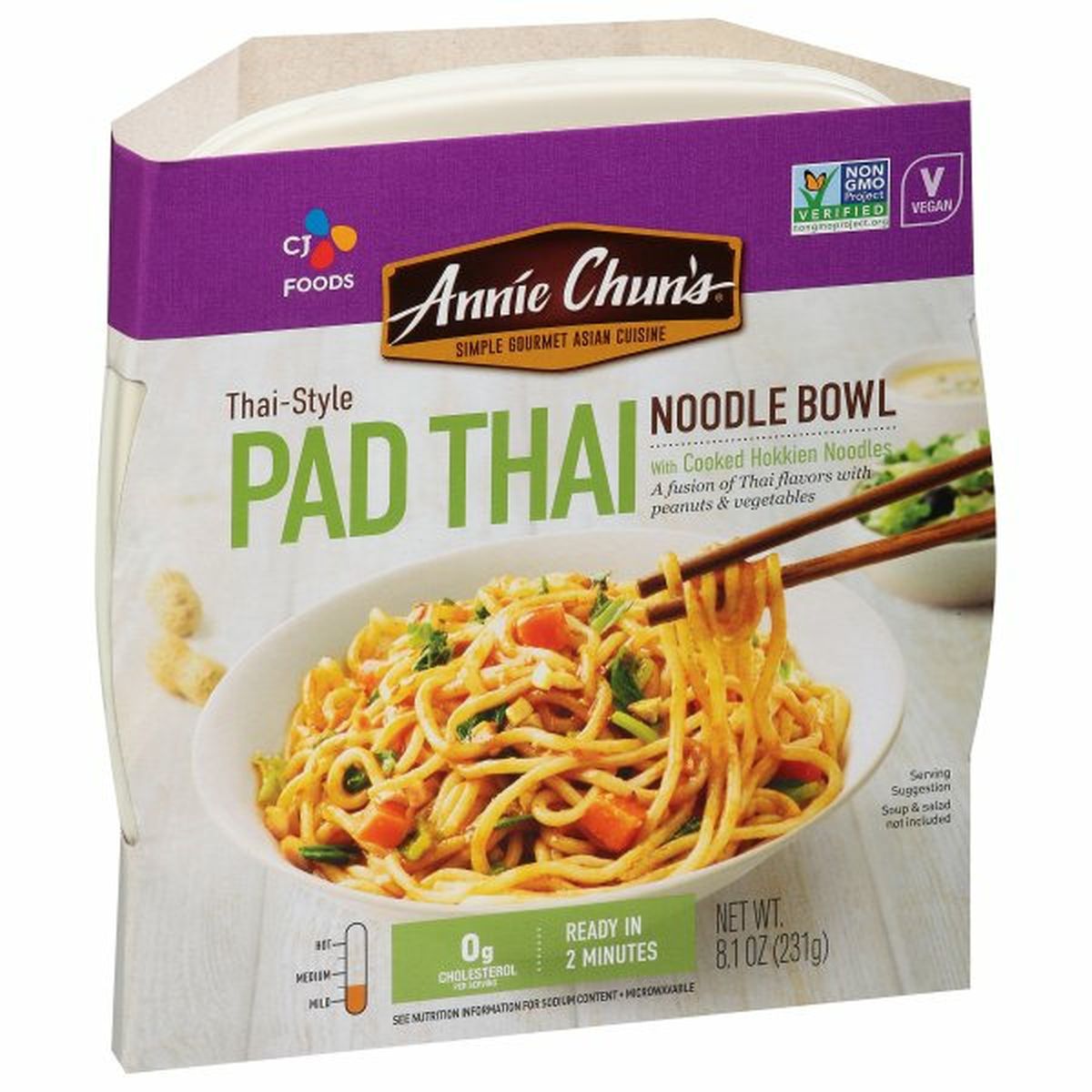 Calories in Annie Chuns Noddle Bowl, Pad Thai, Thai-Style