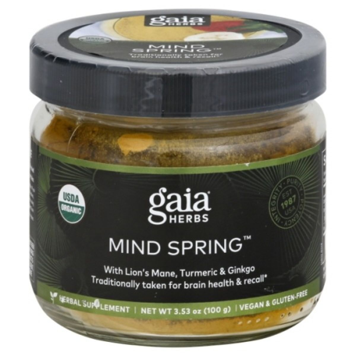 Calories in Gaia Herbs Mind Spring