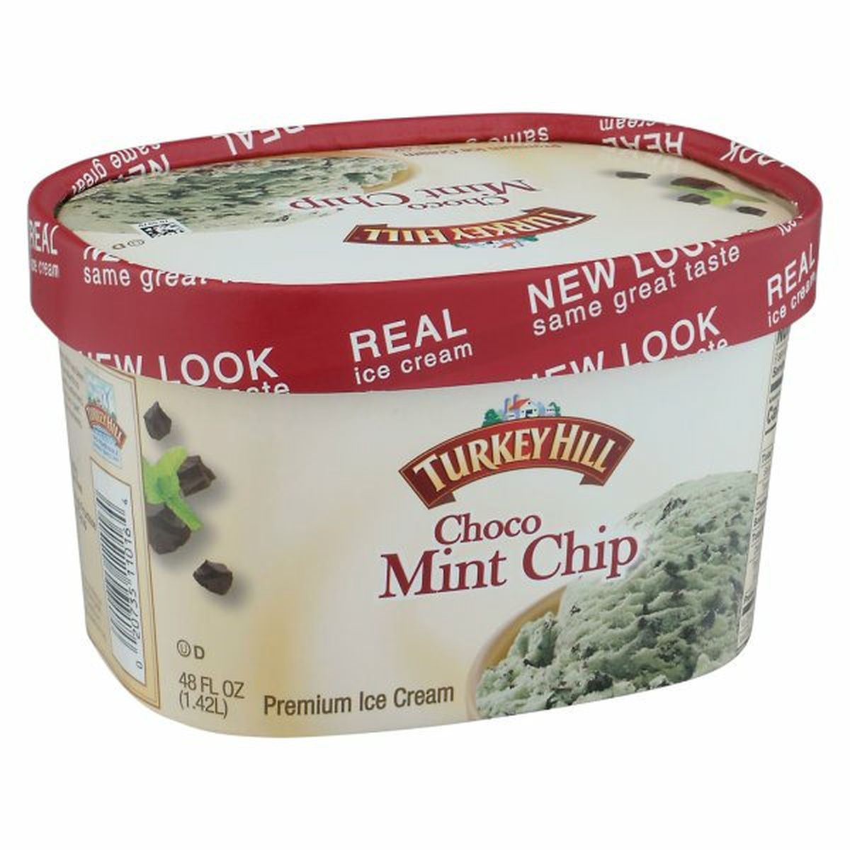 Calories in Turkey Hill Ice Cream, Premium, Choco Mint Chip