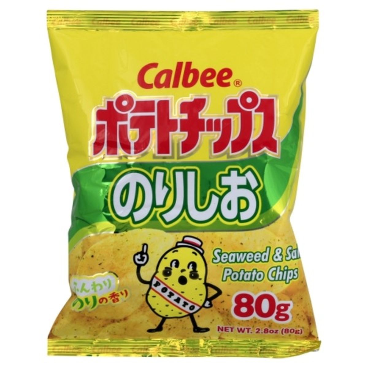 Calories in Calbee Potato Chips, Seaweed & Salt