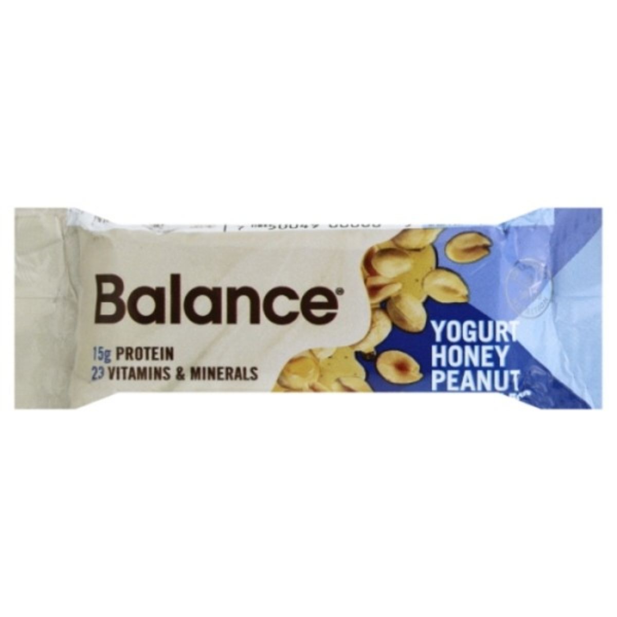 Calories in Balance Bar Nutrition Bar, Yogurt Honey Peanut