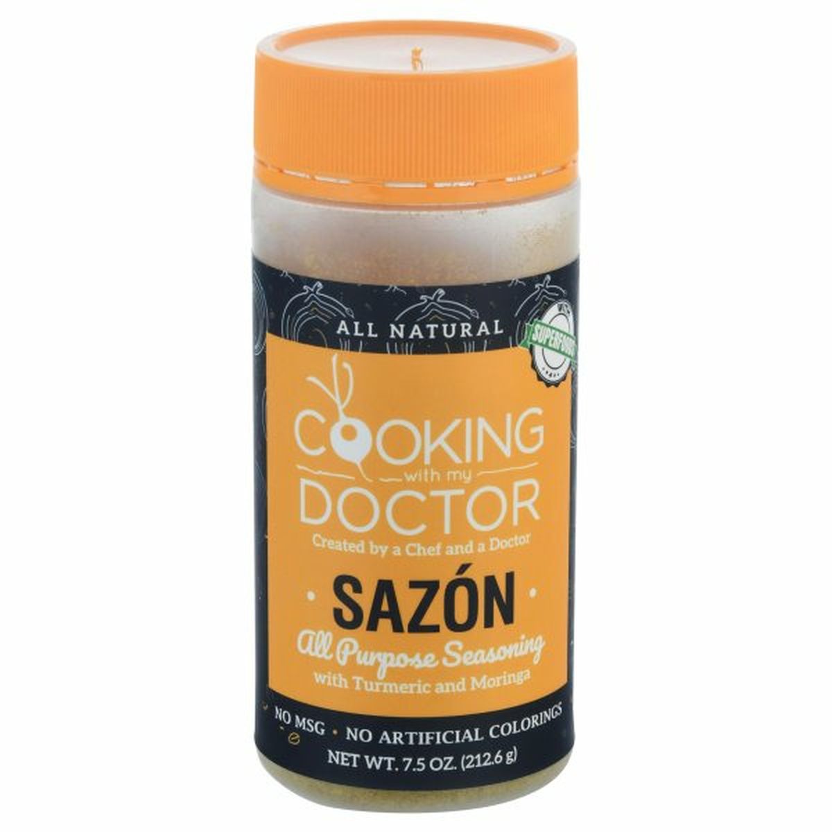 Calories in Cooking with my Doctor All Purpose Seasoning, Sazon