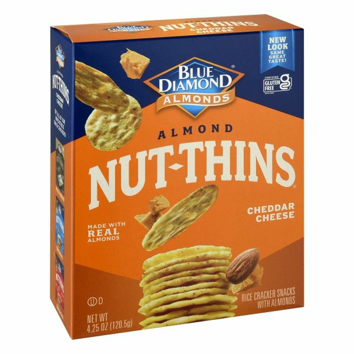Calories in Blue Diamond Crackers, Cheddar Cheese