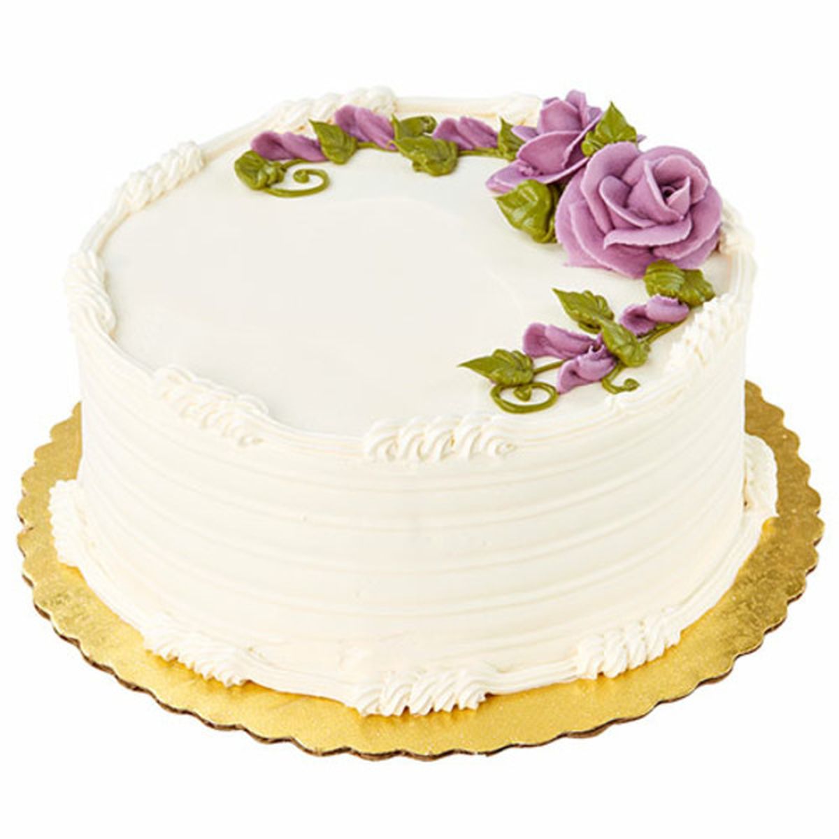 Calories in Wegmans Round 2 Layer Gold Cake with Buttercreme