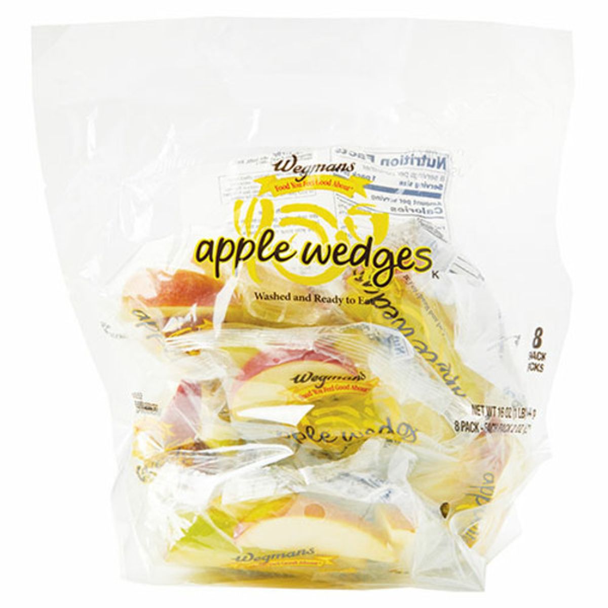 Calories in Wegmans Apple Wedges, 8 Snack Packs