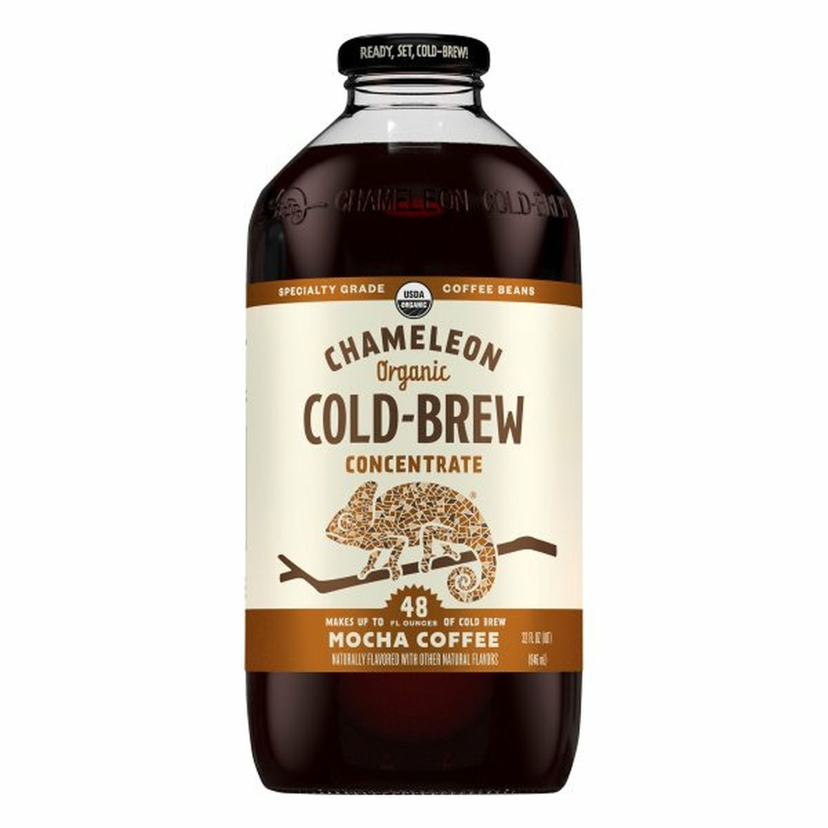 Calories in Chameleon Cold-Brew Coffee, Organic, Concentrate, Mocha, Cold-Brew