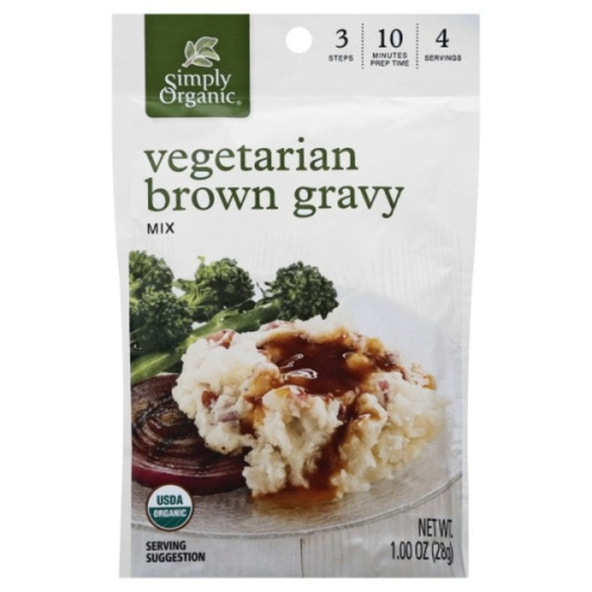 Calories in Simply Organic Gravy Mix, Vegetarian, Brown