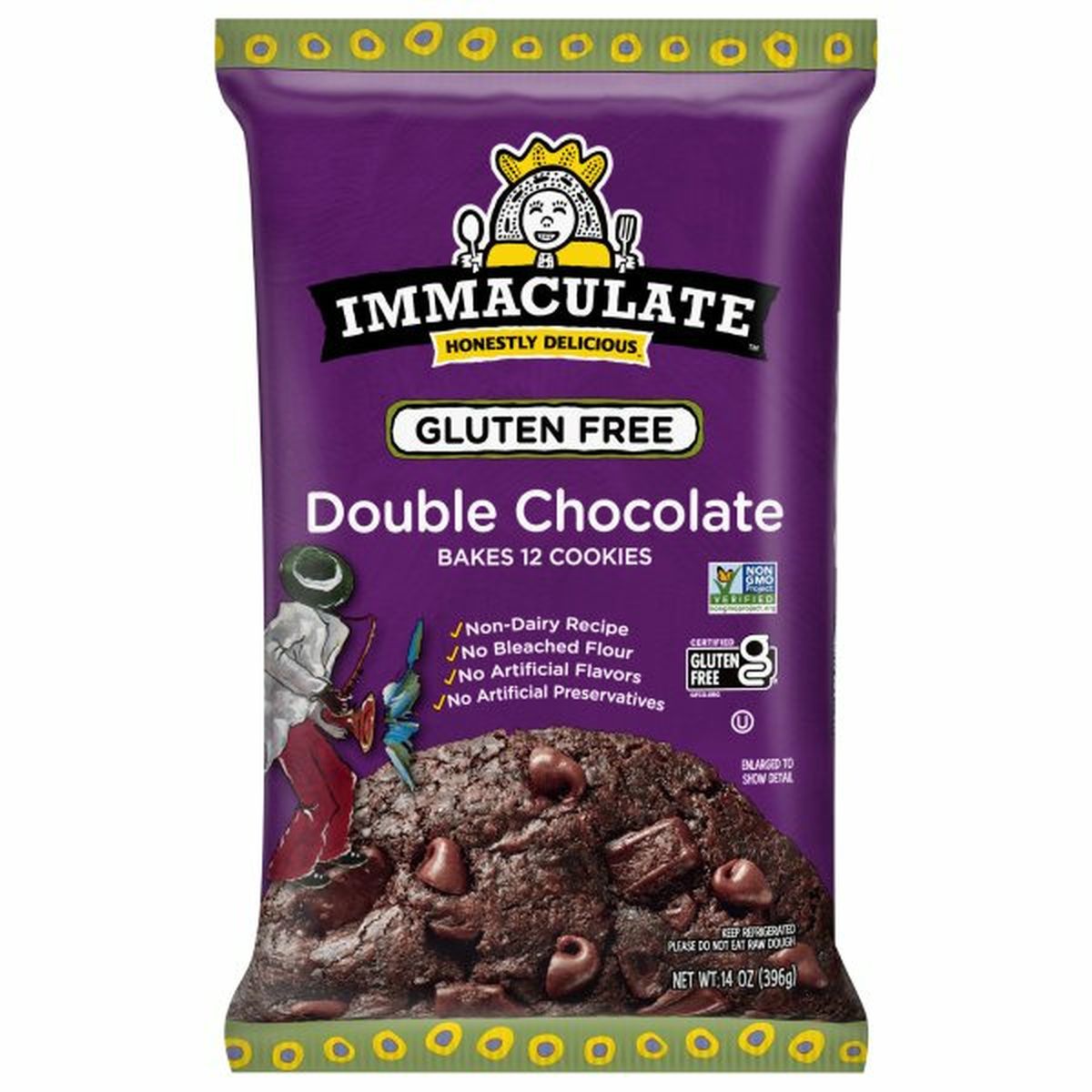 Calories in Immaculate Baking Cookies, Gluten Free, Double Chocolate