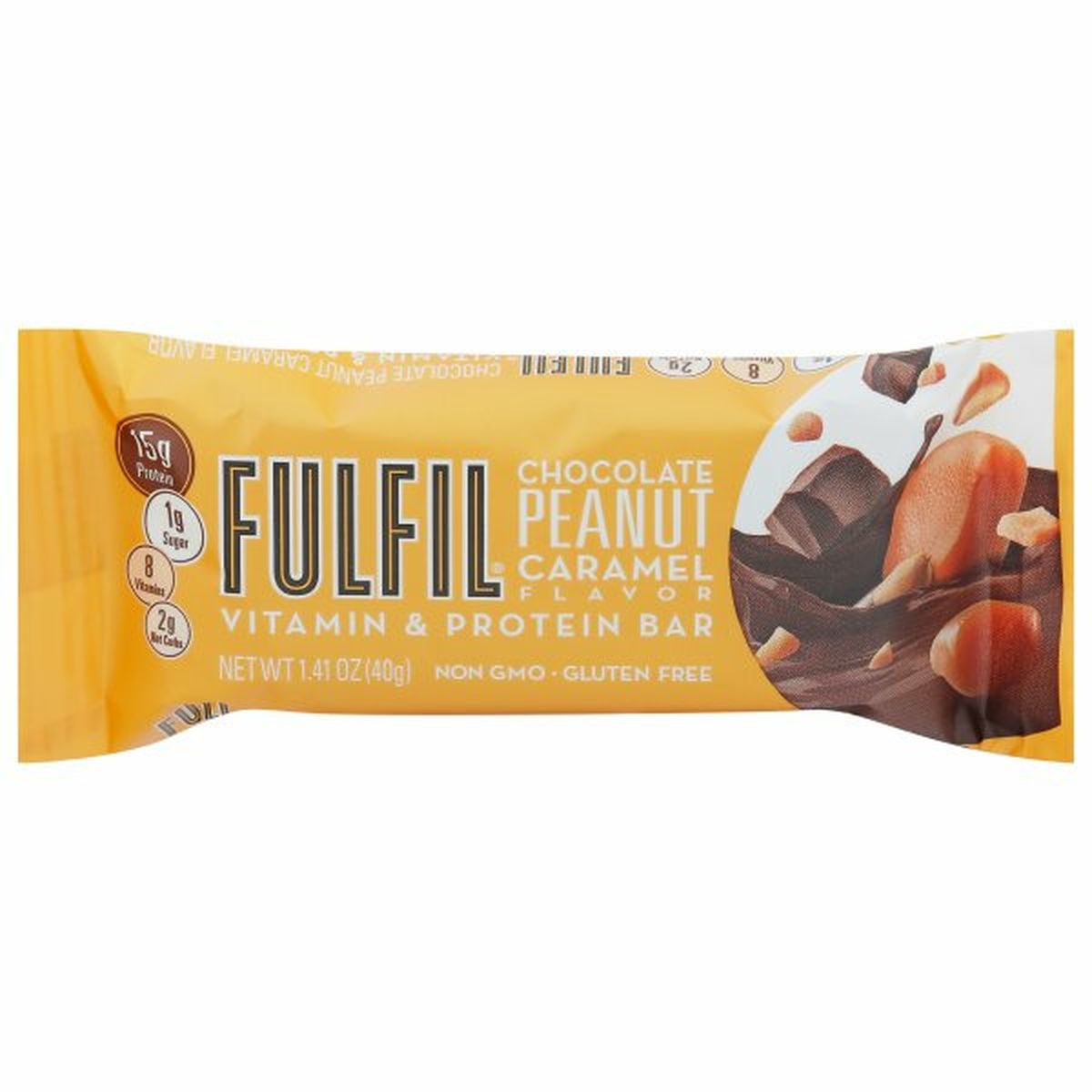 Calories in Fulfil Vitamin & Protein Bar, Chocolate Peanut Caramel Flavor