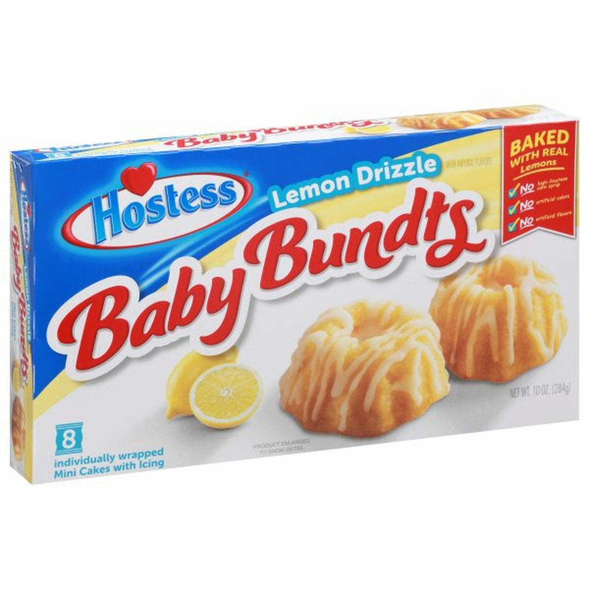 Calories in Hostess Baby Bundts Cakes, Lemon Drizzle, Mini