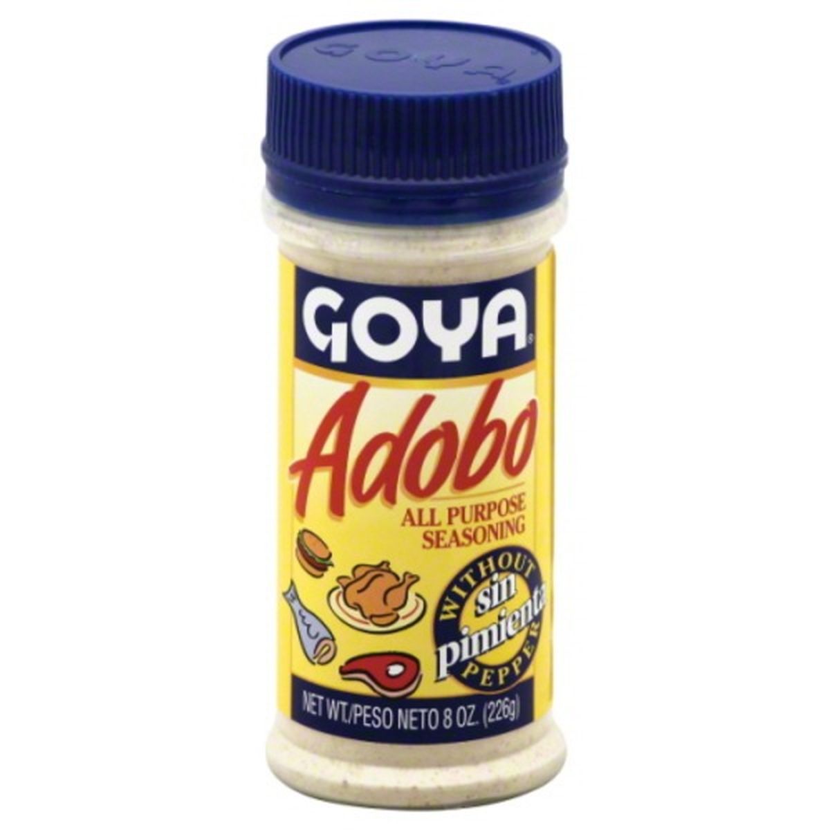 Calories in Goya Adobo Seasoning, All Purpose, without Pepper