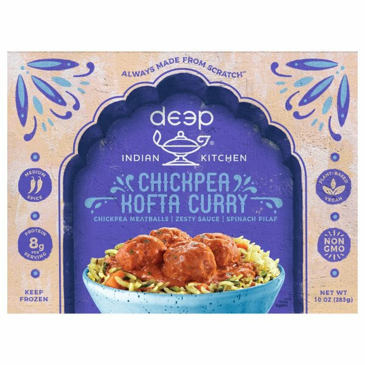 Calories in Deep Indian Kitchen Chickpea Kofta Curry, Medium Spice