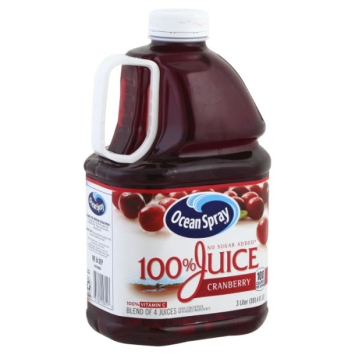 Calories in Ocean Spray 100% Juice, Cranberry