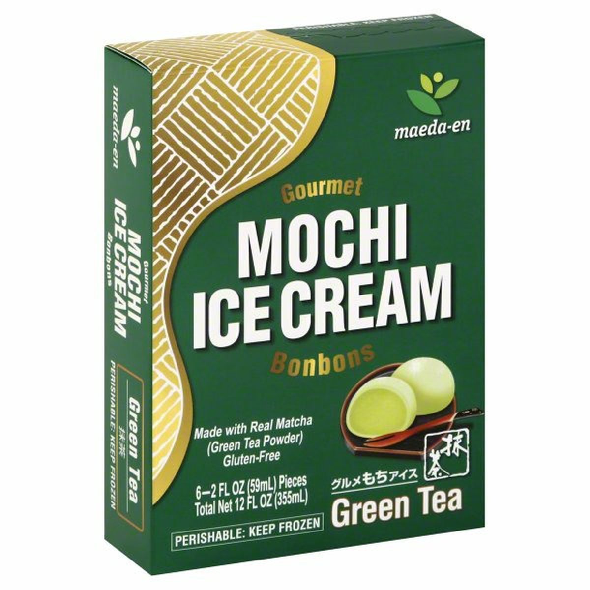 Calories in Maeda En Ice Cream, Mochi, Green Tea