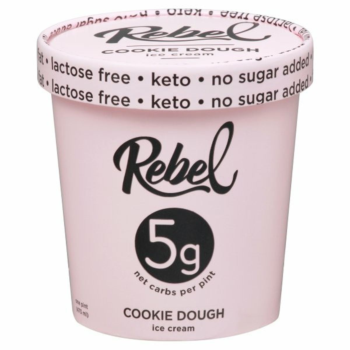 Calories in Rebel Ice Cream, Cookie Dough