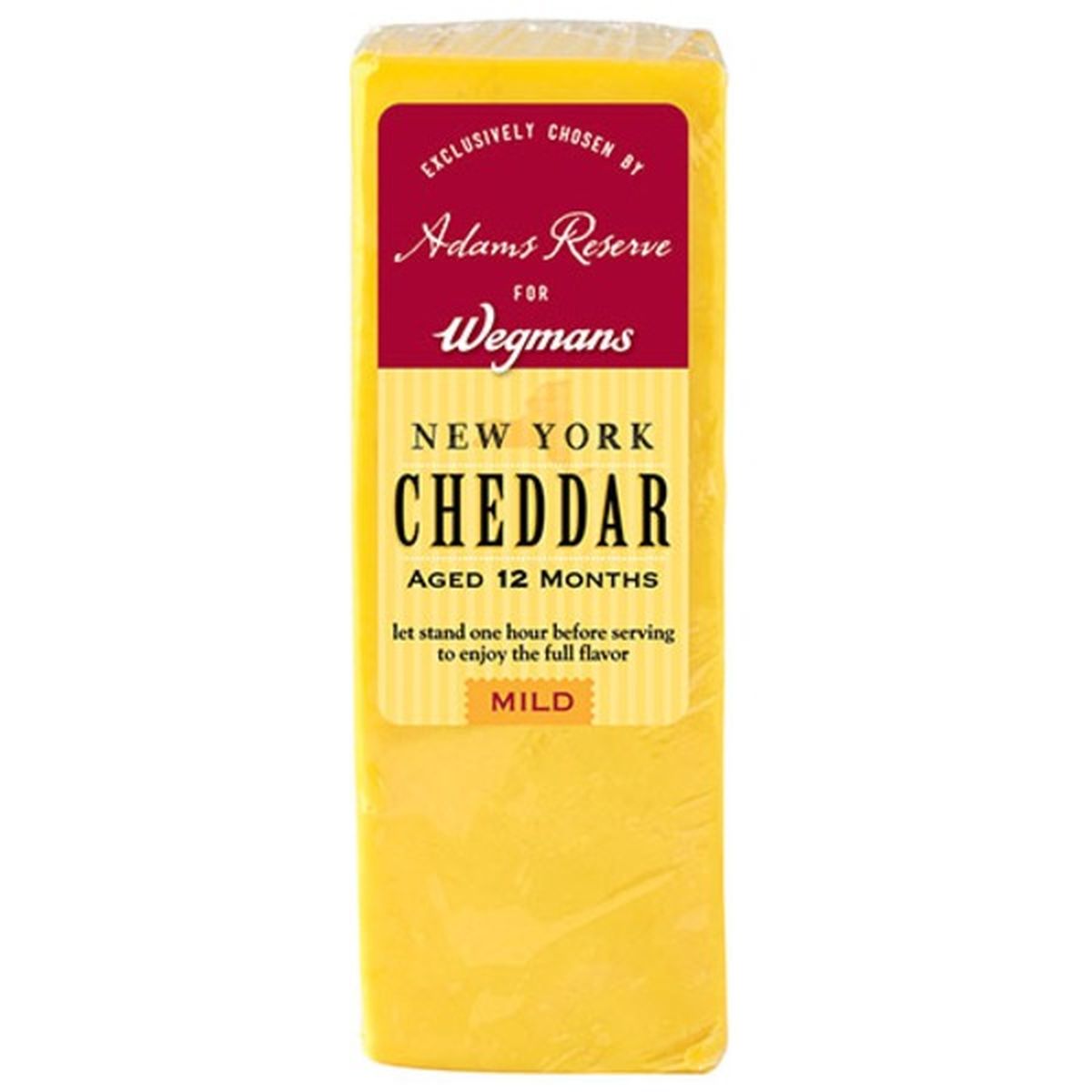 Calories in Wegmans 12 Month Aged Orange Cheddar Cheese