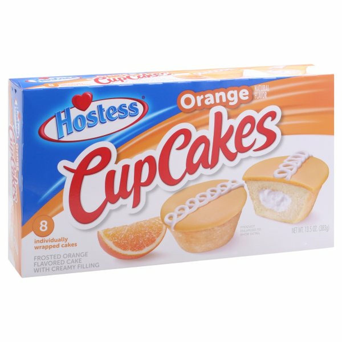Calories in Hostess CupCakes Cakes, Orange, 8 Pack