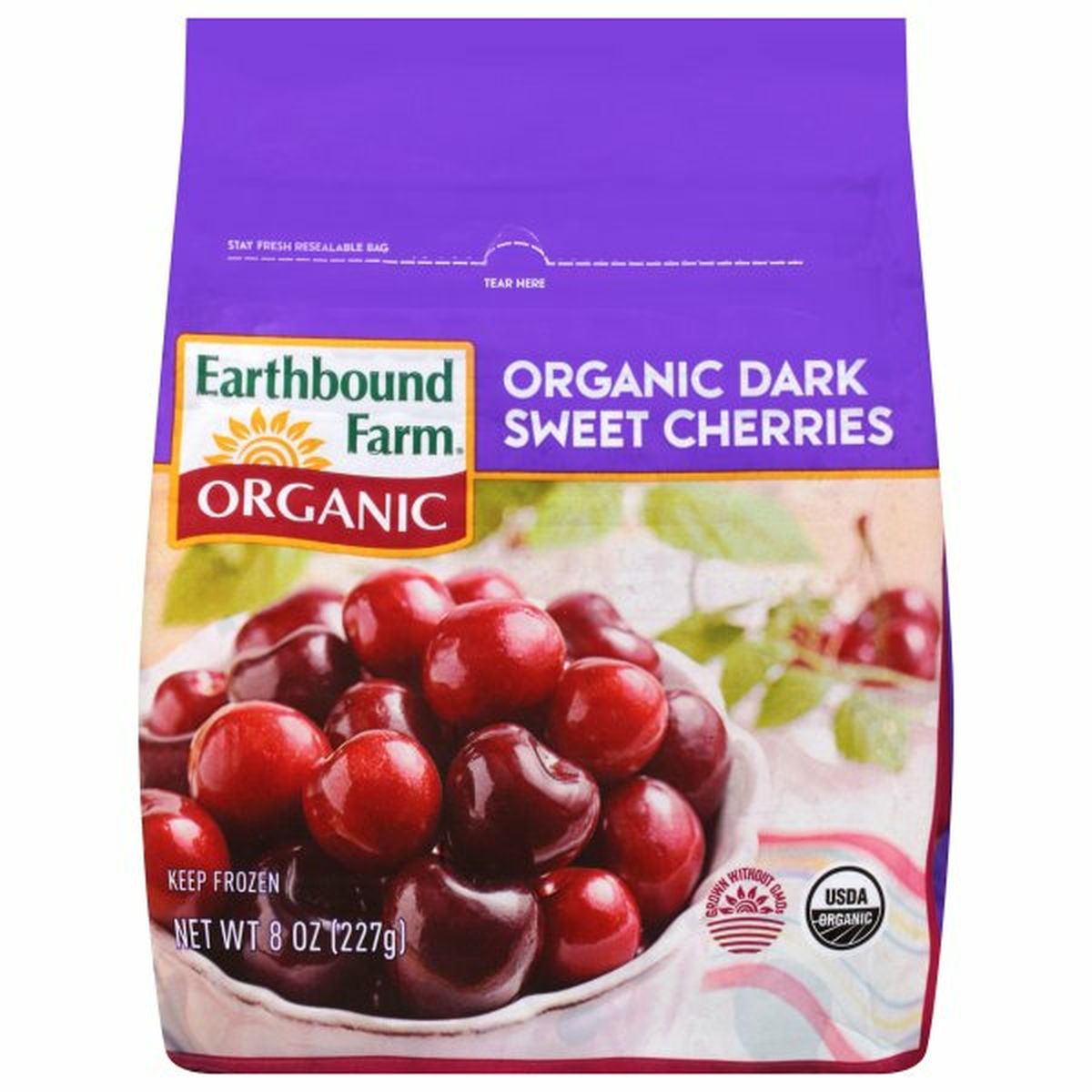 Calories in Earthbound Farms Cherries, Organic, Dark, Sweet